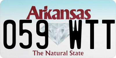 AR license plate 059WTT