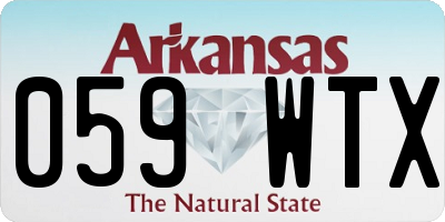 AR license plate 059WTX