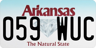 AR license plate 059WUC