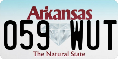 AR license plate 059WUT