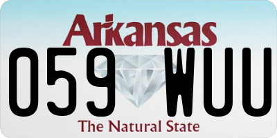 AR license plate 059WUU