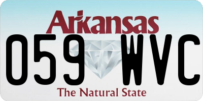 AR license plate 059WVC