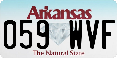 AR license plate 059WVF