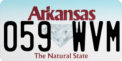 AR license plate 059WVM