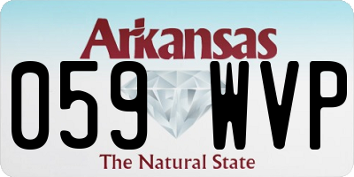 AR license plate 059WVP