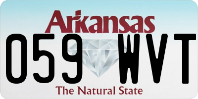 AR license plate 059WVT
