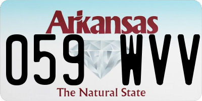 AR license plate 059WVV