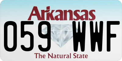 AR license plate 059WWF