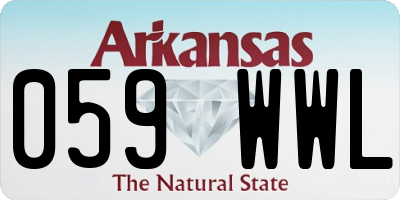 AR license plate 059WWL