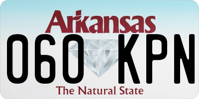 AR license plate 060KPN