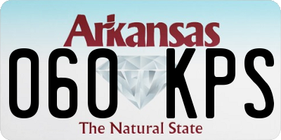 AR license plate 060KPS