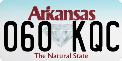 AR license plate 060KQC