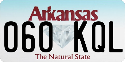 AR license plate 060KQL