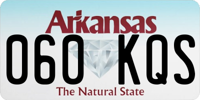 AR license plate 060KQS