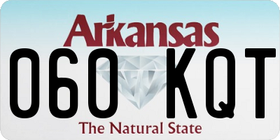 AR license plate 060KQT