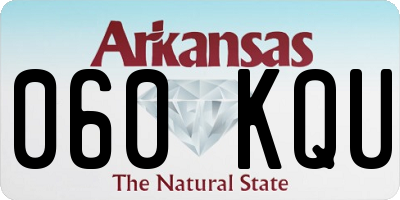 AR license plate 060KQU