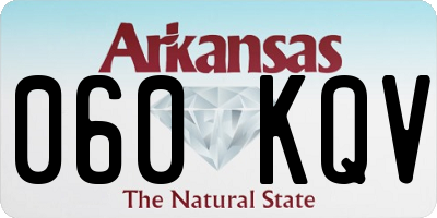 AR license plate 060KQV