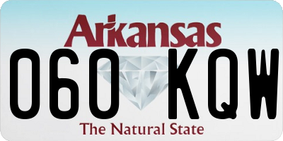 AR license plate 060KQW