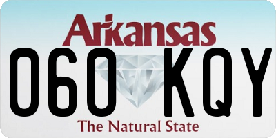 AR license plate 060KQY