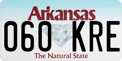 AR license plate 060KRE
