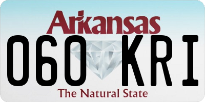 AR license plate 060KRI