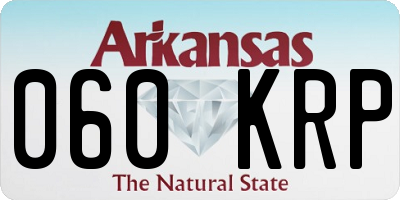 AR license plate 060KRP