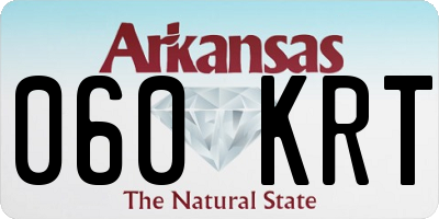 AR license plate 060KRT