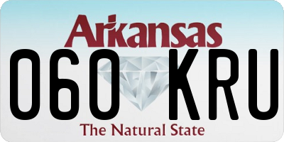 AR license plate 060KRU