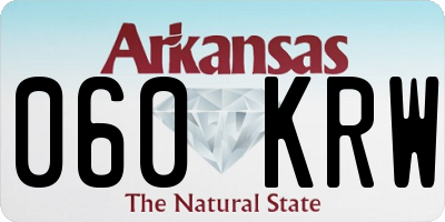 AR license plate 060KRW