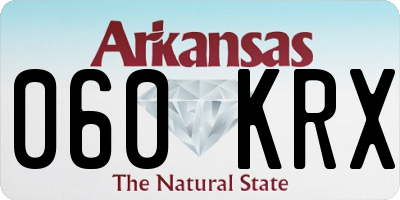 AR license plate 060KRX