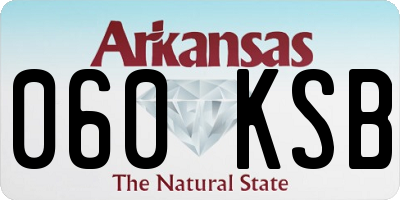 AR license plate 060KSB