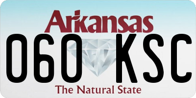 AR license plate 060KSC