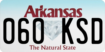 AR license plate 060KSD