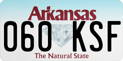 AR license plate 060KSF