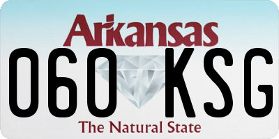 AR license plate 060KSG