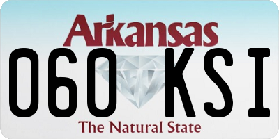 AR license plate 060KSI