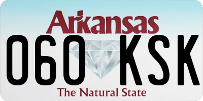 AR license plate 060KSK
