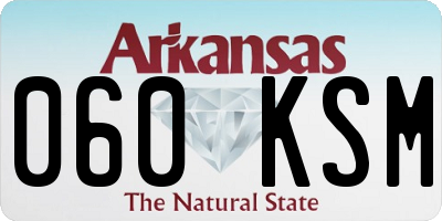 AR license plate 060KSM