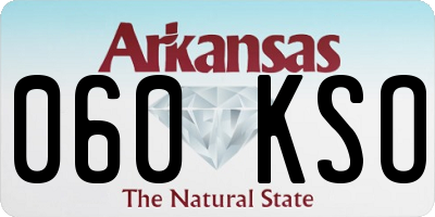 AR license plate 060KSO