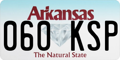AR license plate 060KSP