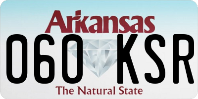 AR license plate 060KSR