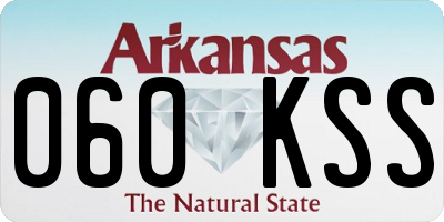 AR license plate 060KSS