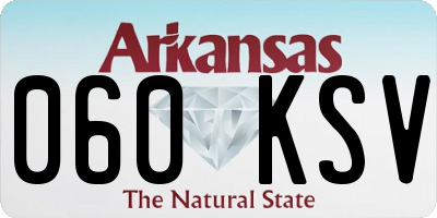 AR license plate 060KSV