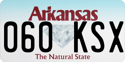 AR license plate 060KSX