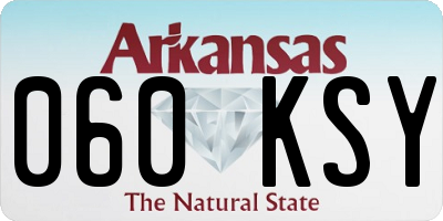 AR license plate 060KSY