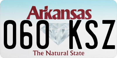 AR license plate 060KSZ