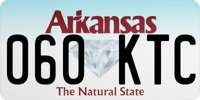 AR license plate 060KTC