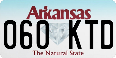 AR license plate 060KTD