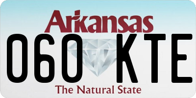 AR license plate 060KTE