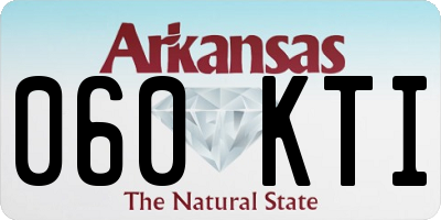 AR license plate 060KTI